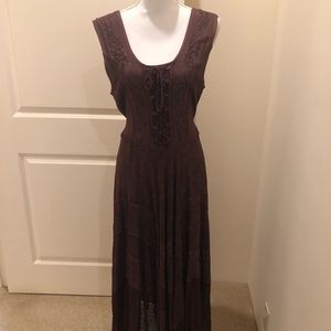 Vintage Corset Midi Dress